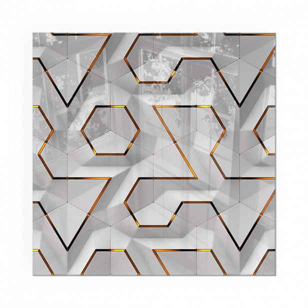 TULUP PODLOŽKA POD KRB 50x50 cm - Geometrický 3D vzor