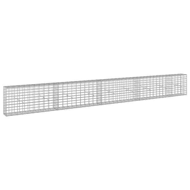 vidaXL Gabion s drátem 5 mm a síťkou 5x10 cm 450x20x50 cm