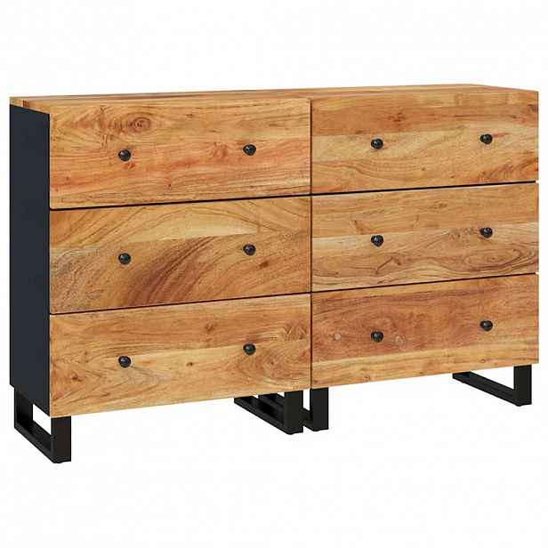vidaXL Příborníky 2 ks 60 x 33 x 75 cm masivní akáciové dřevo