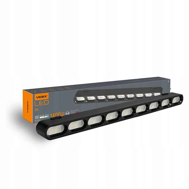 Videx Led kolejnicový reflektor černý neutrální bílý VL-TRMS-LD19B