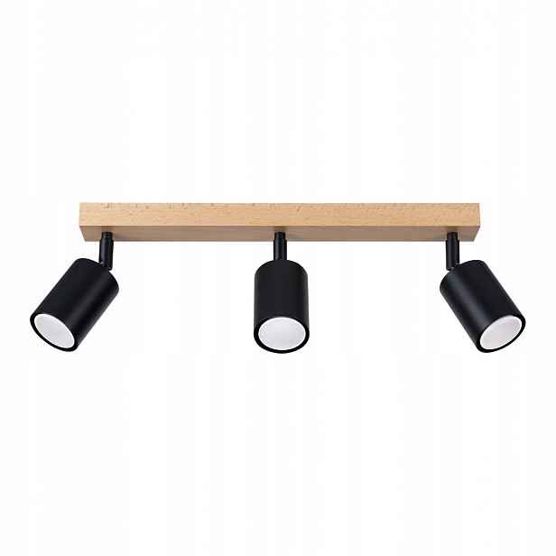 Černý stropní svítidlo Verdo 3xGU10 SL.1293 Sollux lighting
