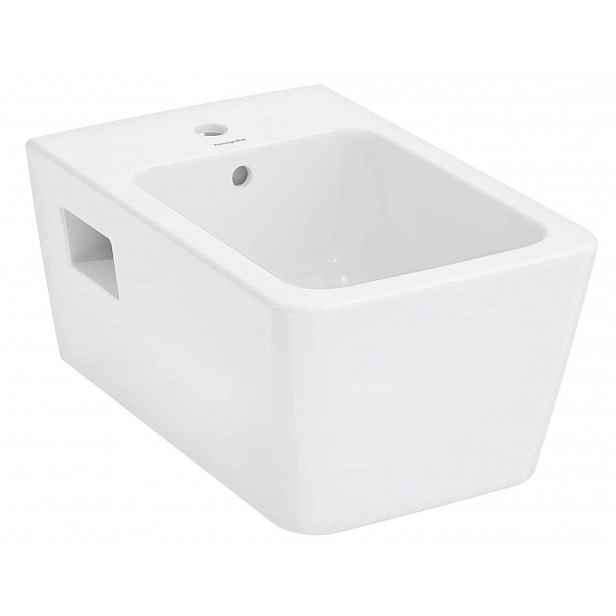 Hansgrohe EluPura Original Q - Závěsný bidet, otvor pro baterii, bílá 60284450