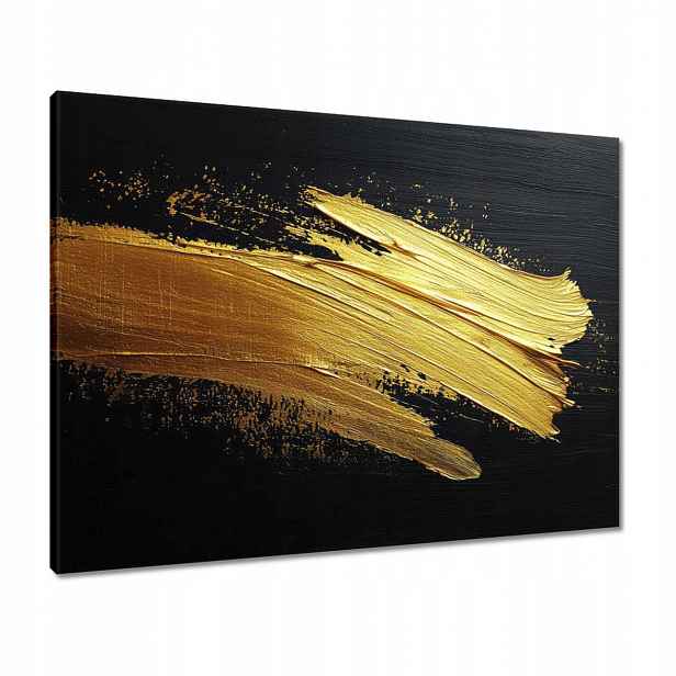 Obrazy 80x60 Zlaté šumění štětcem