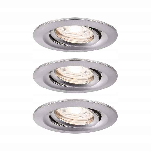 Paulmann 92973 Nova Mini Plus Led vestavné svítidlo Coin, kulaté, 3ks