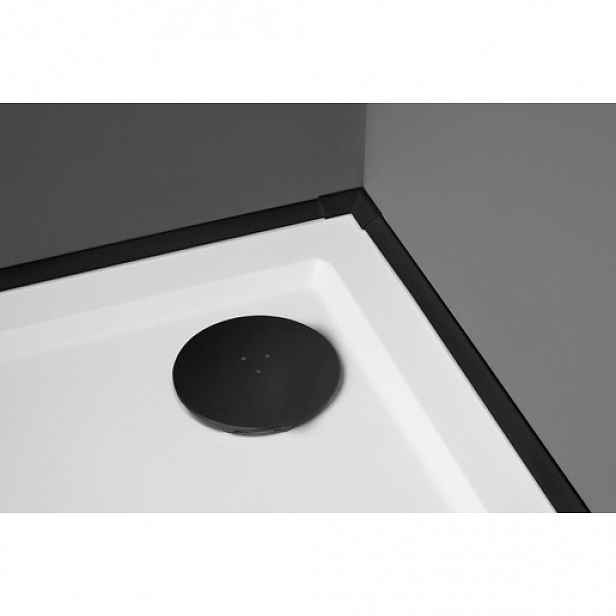 Polysan krycí lišta pro vany a vaničky 2x1950mm, 2x roh černá 91020B
