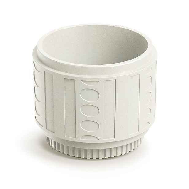 Prosperplast Plastový květináč FOLKAS ROUNDOS pískový, varianta 48 cm