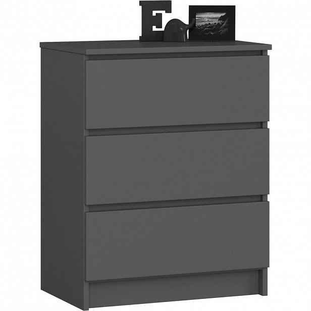RAUMHIRSCH FURNITURE KOMODA grafitově šedá 77/60/40