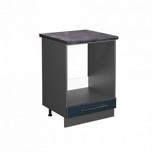 Vicco SKŘÍŇKA NA VESTAVĚNOU TROUBU Fame-Line Tmavě modrá s vysokým leskem 60 cm , PD Antracit