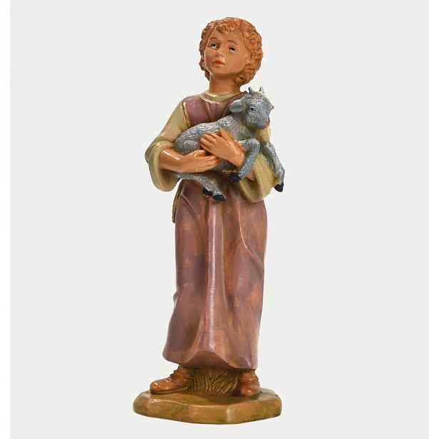 Figurka Fontanini – Chlapec s malou kozou na rukou – pro figurky o výšce 19 Cm