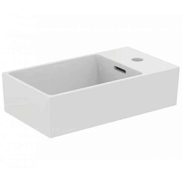 Ideal Standard Extra - Umývátko 45x25 cm, s přepadem, otvor pro baterii vpravo, bílá T373401