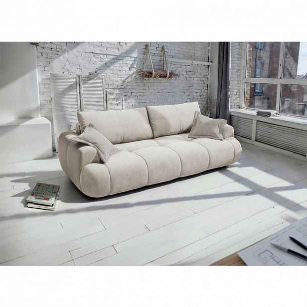 Livetastic ROZKLÁDACÍ POHOVKA, plast, textil, kompozitní dřevo, šampaňská
