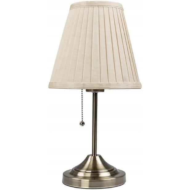 Stolní Lampa Arte Lampa Marriot 42 CM E27 Hnědá Béžová Led Stínidlo