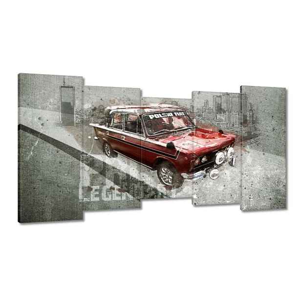 Obrazy 150x80 Červený Velký Fiat 125p