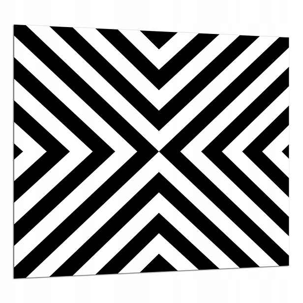 Skleněná Deska Ochranná Deska 65x60 Pruhy