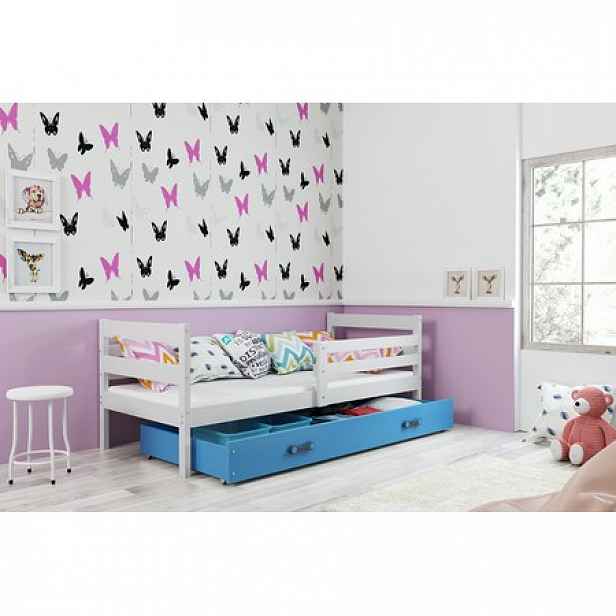 Dětská postel ERYK 190x80 cm Bílá Modrá