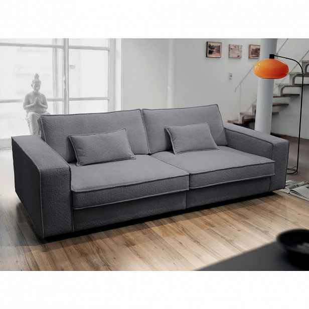 Livetastic POHOVKA BIG SOFA, plast, textil, kompozitní dřevo, antracitová