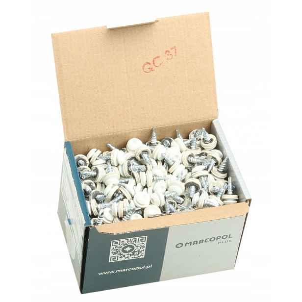 Farmářské Vruty Panhead 4,8 x 20 mm Torx Bílé Ral 9010 250 Kusů Bílé