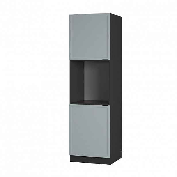 Vicco SKŘÍŇKA NA VESTAVĚNOU TROUBU Fame-Line Světle modrošedá 60 cm otevřený
