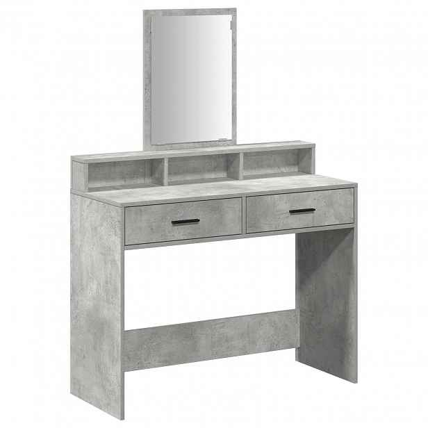 vidaXL Kosmetický stůl Betonově šedá 100 x 41 x 140 cm