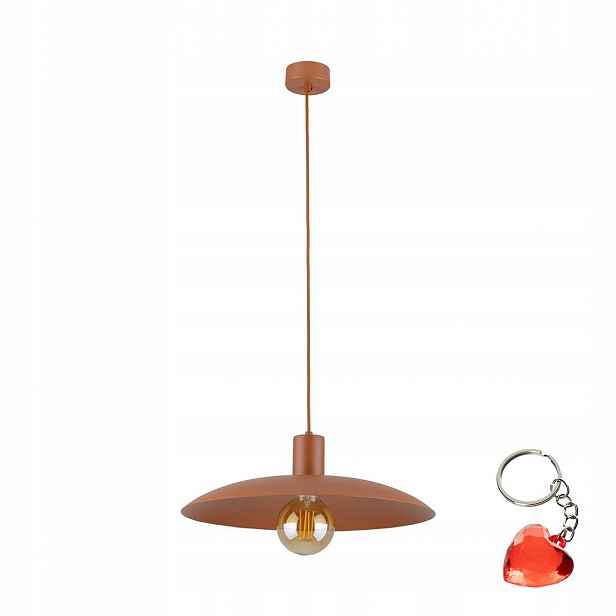 Závěsná stropní lampa Oranžová E27 15W Metal Nastavitelná Tk Lighting