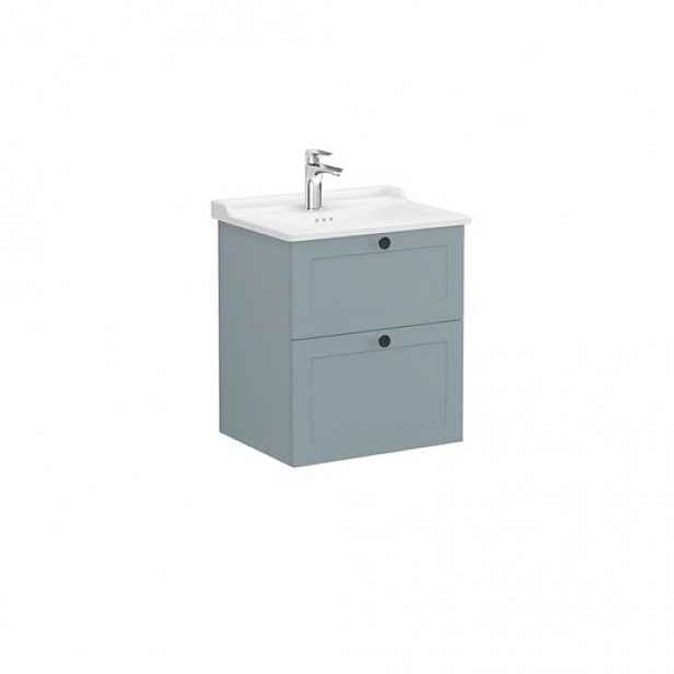 Koupelnová skříňka s umyvadlem Vitra Root 60x67x46 cm zelená mat ROOTC60GINTC