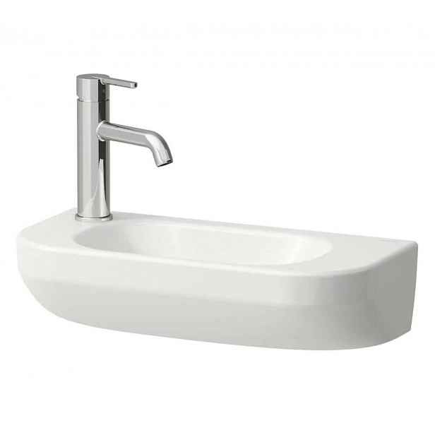 Laufen Lua - Umývátko 50x23 cm, bez přepadu, otvor pro baterii vlevo, LCC, bílá H8150824001131