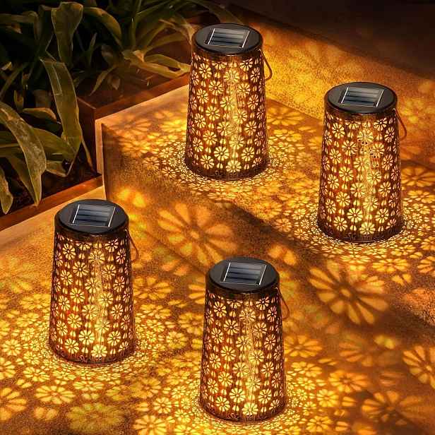 Led Lucerny Solární Lampy Do Zahrady Na Terasu Ozdobné Zahradní Lampy