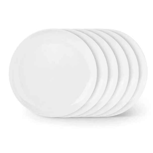Obědové talíře mělké 6 ks 26 cm Sada talířů 6 osob porcelánová
