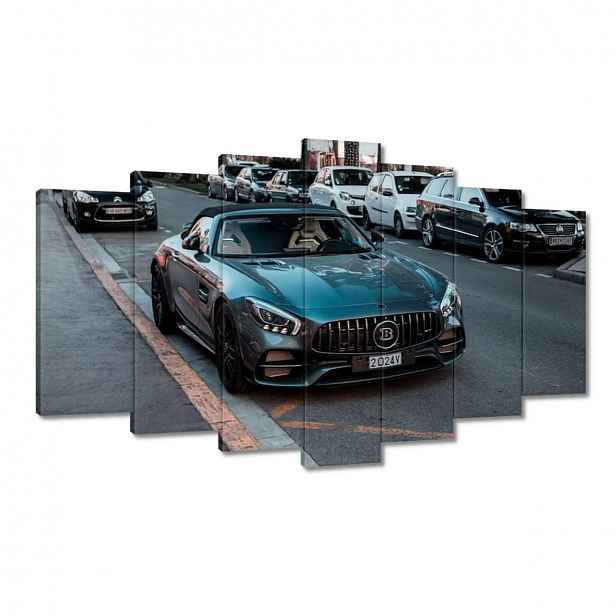 Obrazy 140x80 Černé auto Bentley