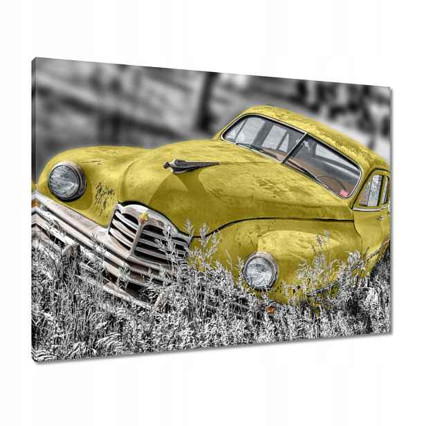 Obrazy 80x60 Žlutý oldtimer