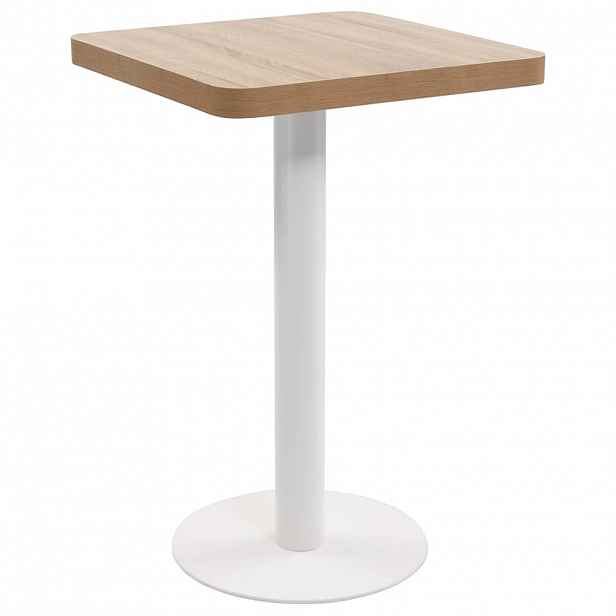 vidaXL Bistro stolek světle hnědý 50 x 50 cm MDF