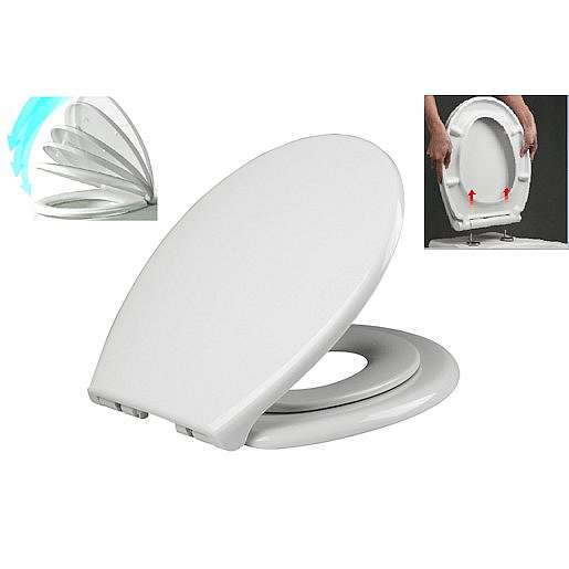 WC prkénko Glacera duroplast bílá BABYNEW