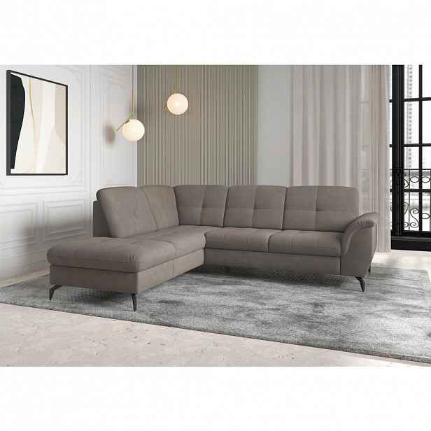 Sit & More ROHOVÁ SEDAČKA, textil, jílová barva