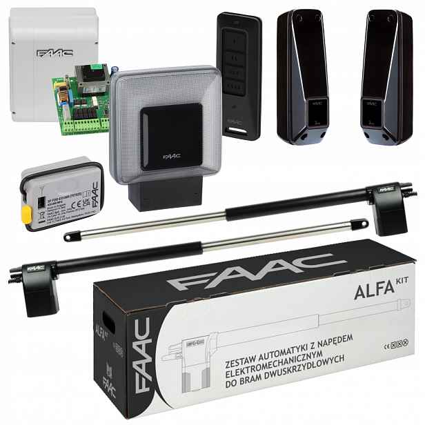 Faac Alfa lampa Xled Pohon pro dvoukřídlou rozevírací bránu automat