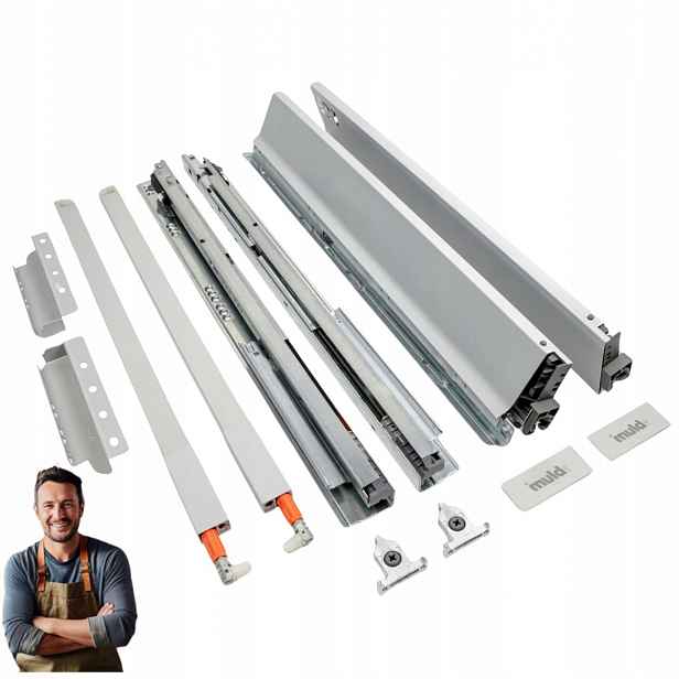 Šuplík Blum Tandembox Antaro 450 mm Střední 167 mm Nosnost 35 kg Šedá
