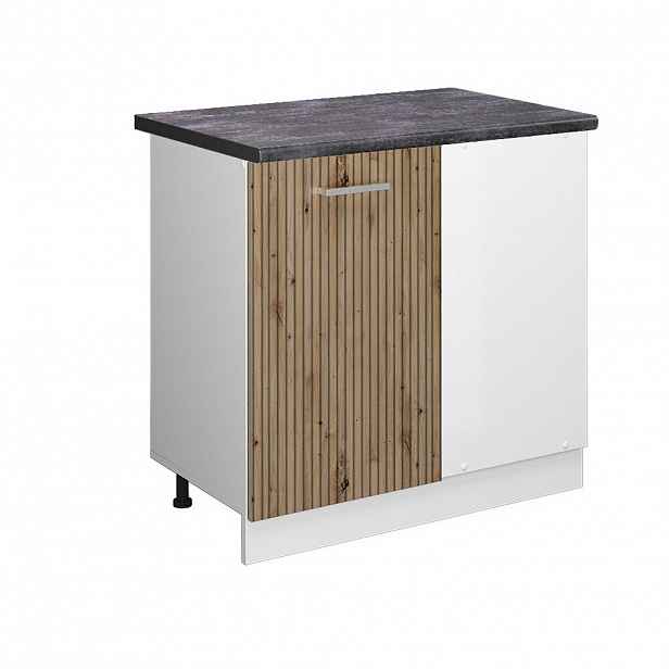 Vicco ROHOVÁ SKŘÍŇKA R-Line Řemeslný dub 86 cm , PD Antracit