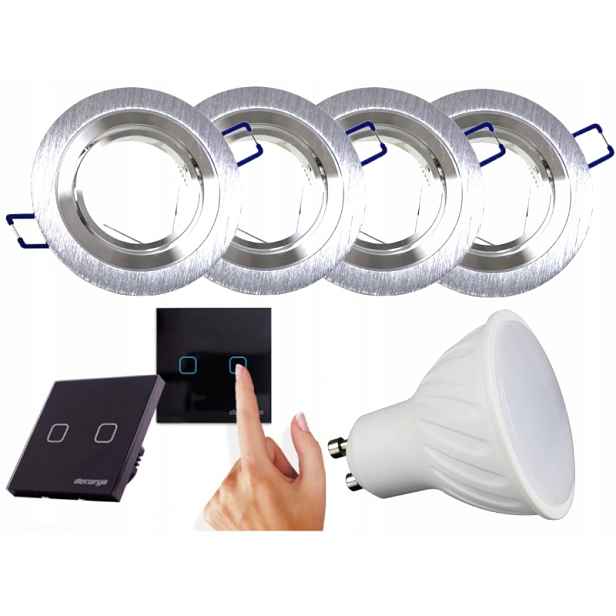 Sada světel Halogen Led 4x Vypínač Žárovky