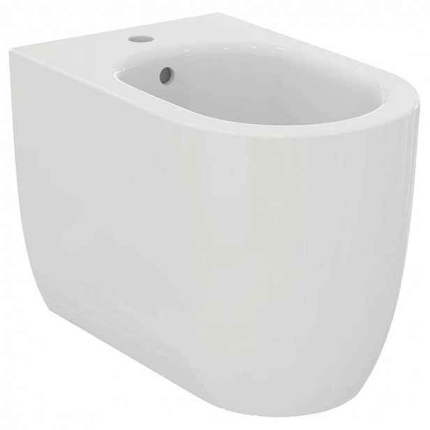 Ideal Standard Blend - Stojící bidet, 355x560 mm, s přepadem, otvor pro baterii, bílá T375301