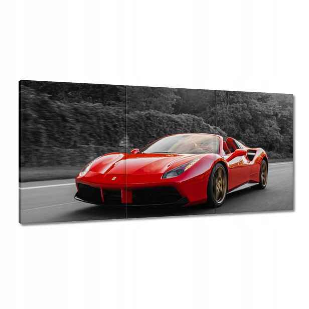 Obrazy 180x90 Červené Ferrari Fura