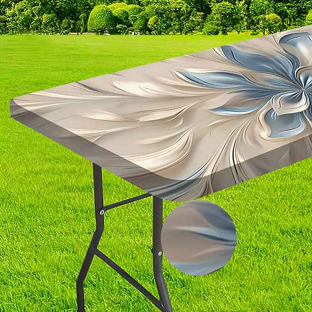 TEMU 1 ks Venkovní ubrus - Elastický design, elegantní květinový , strečový ubrus - Zvyšuje teplo domova s potiskem vzoru, ideální pro kempování,