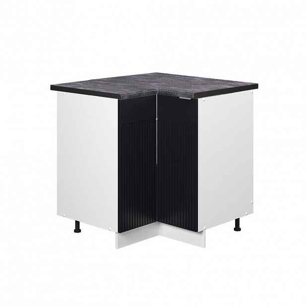 Vicco ROHOVÁ SKŘÍŇKA Fame-Line Černý pruhovaný 80.5 cm , PD Antracit