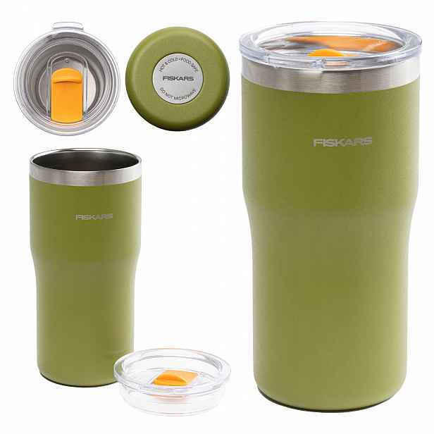 Fiskars On-the-go Termohrnek na kávu a čaj, vodu, zelený nápoj, 500 ml