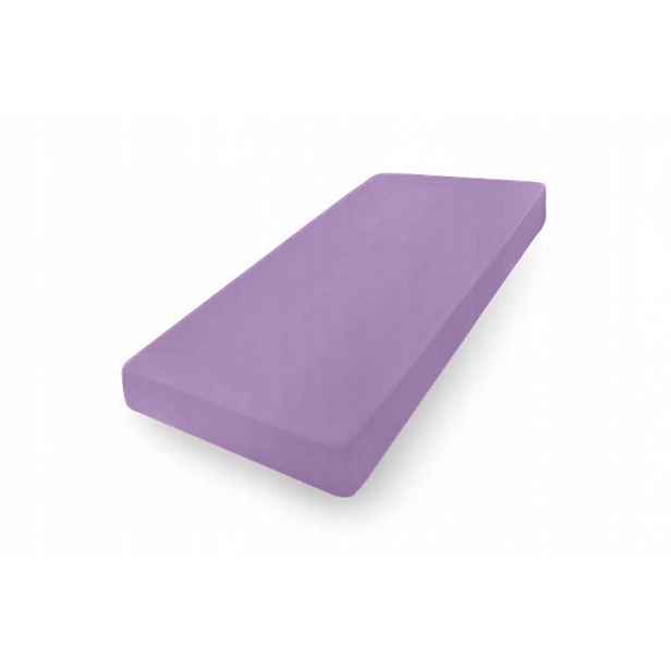 Prostěradlo jersey Premium s gumou 190x210, 200x220x20, fialová_19, Matex