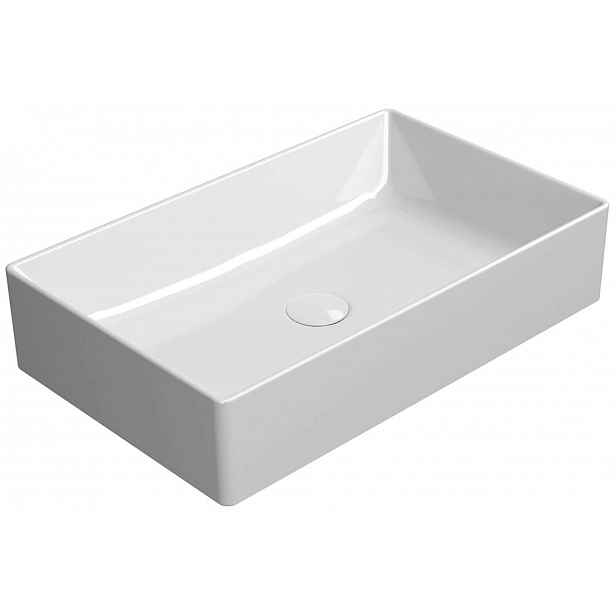 Sapho GSI Kube X - Umyvadlo na desku, 60x37 cm, bez přepadu, ExtraGlaze, bílá 945311