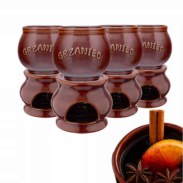 Set Go Topné hrnky 320 ml a ohřívače Altom Design pro 4 osoby