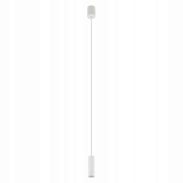 Závěsná bodová lampa bílá tuba nad stůl ostrovní bar Fourty Nowodvorski