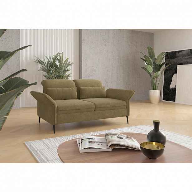Sit & More 2,5SEDÁK, textil, olivově zelená