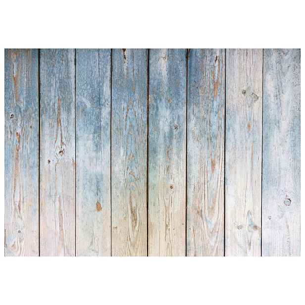 Fototapeta Dřevěné desky bílá Patina světle modrá vinylová 520x318 lepidlo