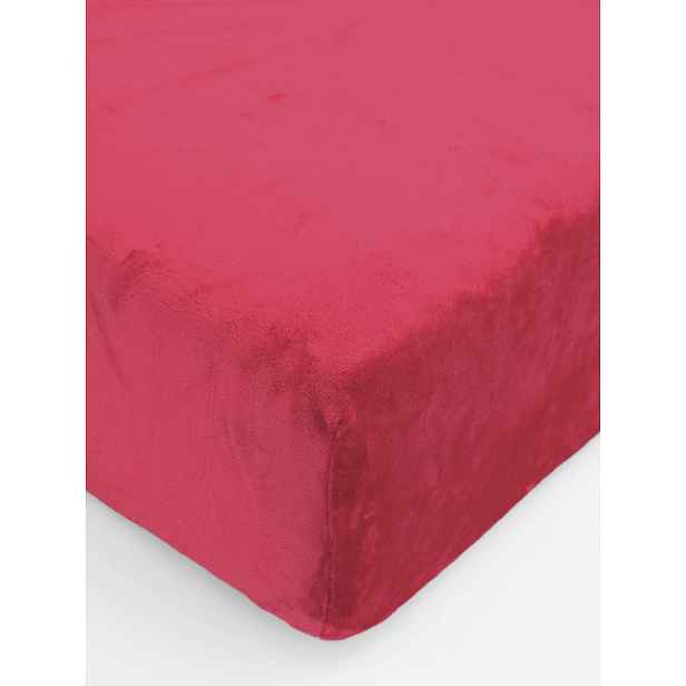 MKLuzkoviny.cz Prostěradlo mikroplyš Deluxe 90 x 200 cm - tmavě červené