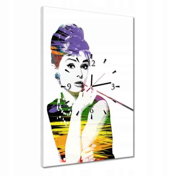 Hodiny 40x60 Audrey Hepburn Cigaretka